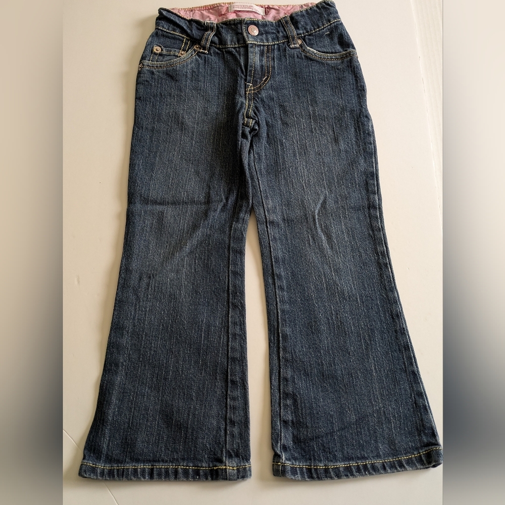 Girls Levi's 517 Denim Jeans Stretch Flare Size 5